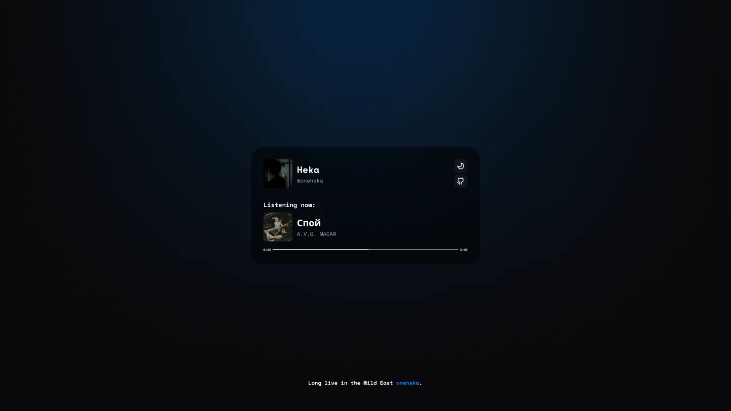 Original React Discord Business Card Interface